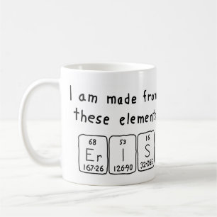 Caneca De Café Mug de nome de mesa periódica Eris