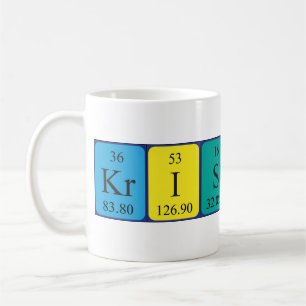 Caneca De Café Mug de nome de mesa periódica Kristinn