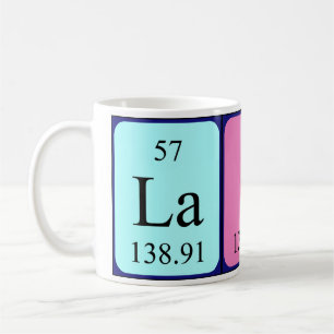 Caneca De Café Mug de nome de mesa periódica Laine