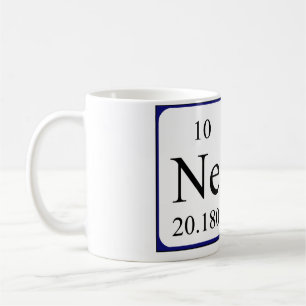 Caneca De Café Mug de nome de mesa periódica Nemo
