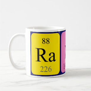 Caneca De Café Mug de nome de mesa periódica Randy