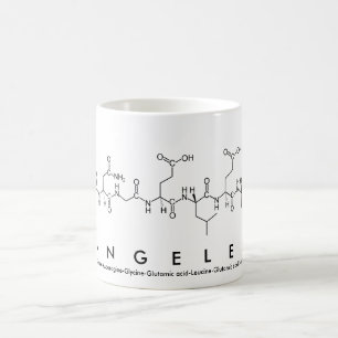 Caneca De Café Mug de nome de peptídeo de Los Angeles