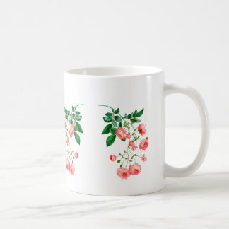 Caneca De Café Mug de Nome Floral Personalizado - Mug de Café Per