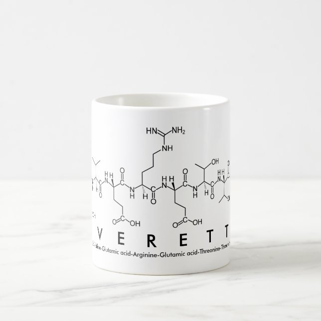 Caneca De Café Mug de nome peptídeo de Everette (Centro)