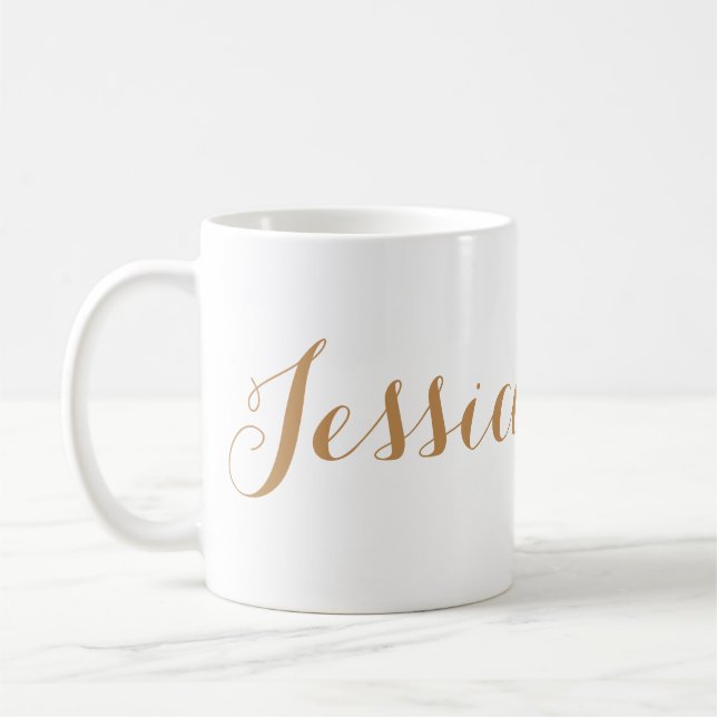 Caneca De Café mug de nome personalizado (Esquerda)