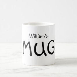 Caneca De Café MUG de Nome Personalizado