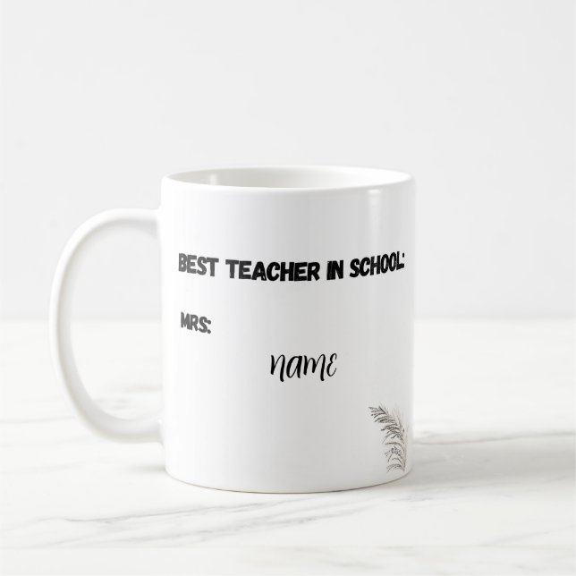 Caneca De Café Mug de Nome Personalizado - Voltar ao Presente Esc (Esquerda)