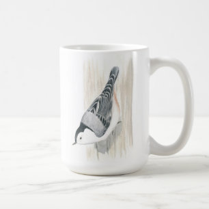 Caneca De Café Mug de Nuthatch de peito branco