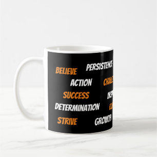 Caneca De Café Mug de Nuvem Motivacional Personalizado do Word