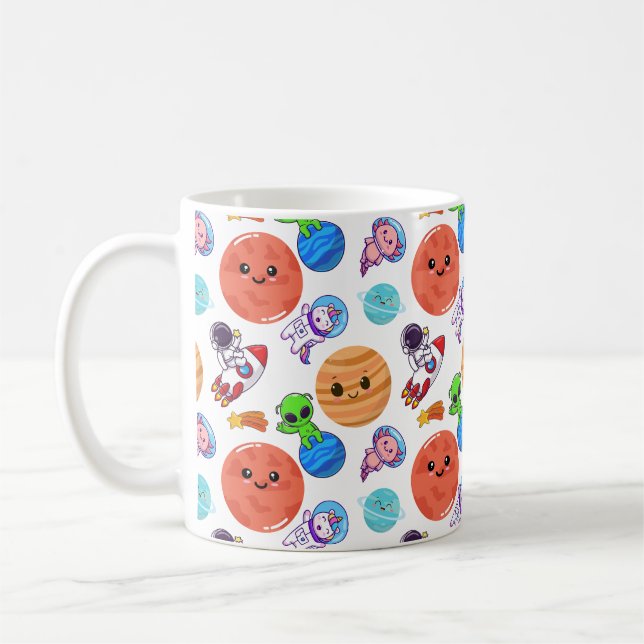 Caneca De Café Mug de padrão de espaço cômodo (Esquerda)