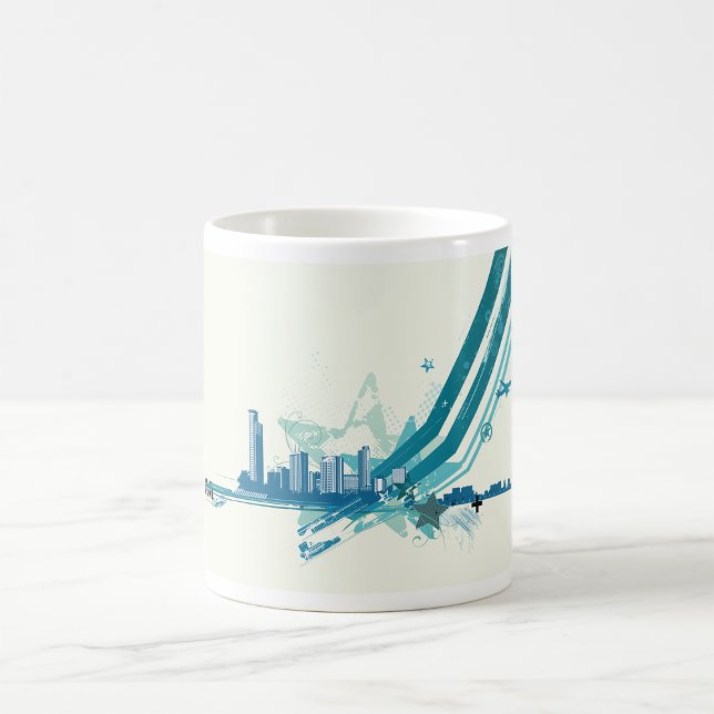 Caneca De Café Mug de paisagem urbana (Criador carregado)