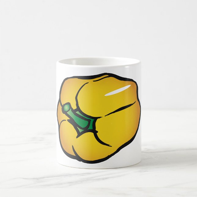 Caneca De Café Mug de Pepper Amarelo (Criador carregado)
