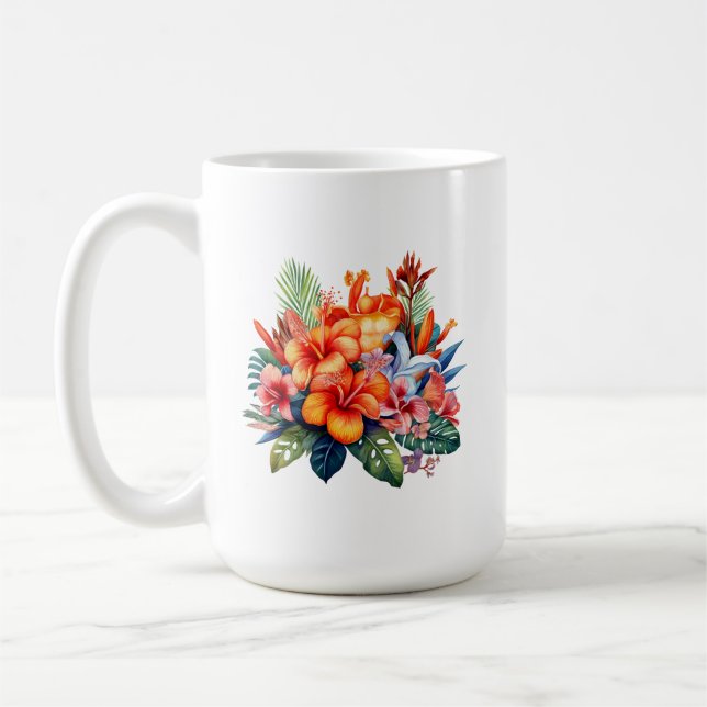 Caneca De Café Mug de planta tropical (Esquerda)