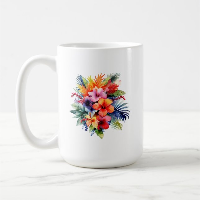 Caneca De Café Mug de planta tropical (Esquerda)