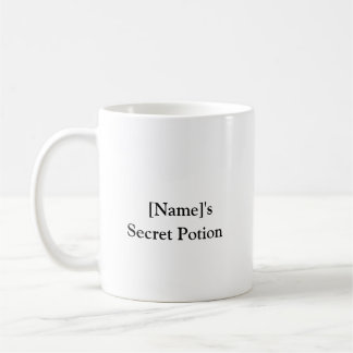 Caneca De Café Mug de Poção Secreta Personalizada - Nome Personal