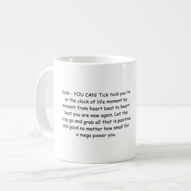 Caneca De Café Mug de poder positivo para a sabedoria (Frente Esquerda)