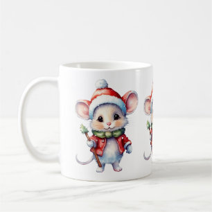 Caneca De Café Mug de rato de Natal bonito