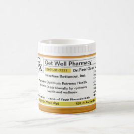 Caneca De Café Mug de receita RX