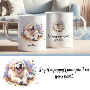 Caneca De Café Mug de Retriever de Ouro Personalizado com Cotação