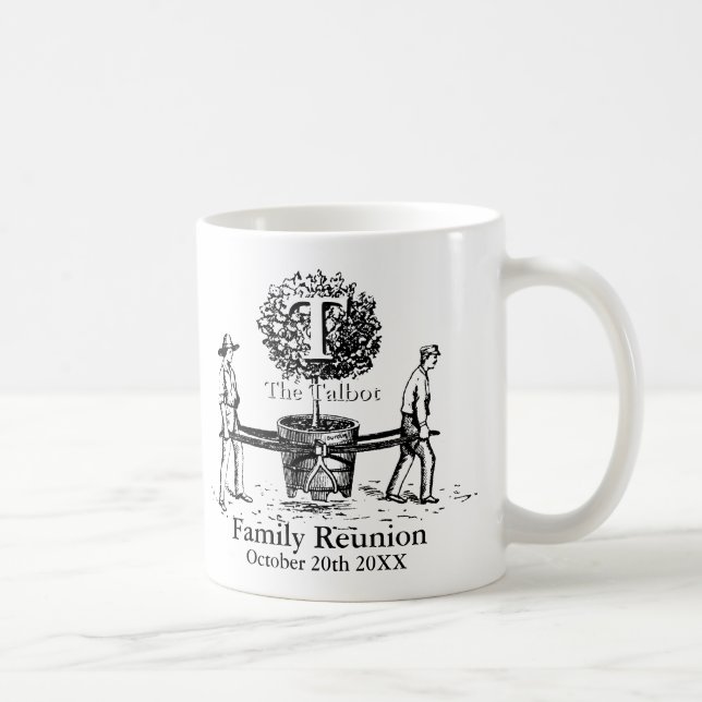 Caneca De Café Mug de Reunião da Família de Gardeners com Nome pe (Direita)
