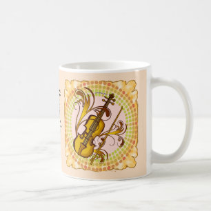 Caneca De Café Mug de ritmo violino