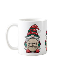 Mug de Saudações da Estação Gnomo de Natal