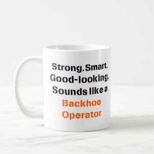 Caneca De Café mug de som do operador backhoe