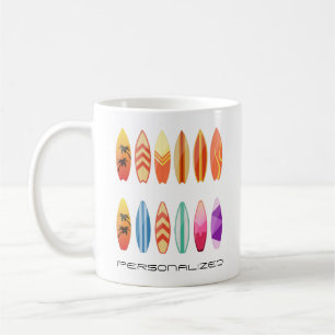 Caneca De Café Mug de surf boards personalizadas