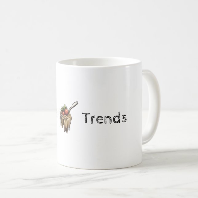 Caneca De Café Mug de tendências personalizável do nó (Frente Esquerda)