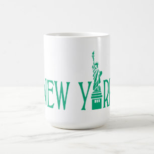 Caneca De Café Mug de Texto de Nova Iorque