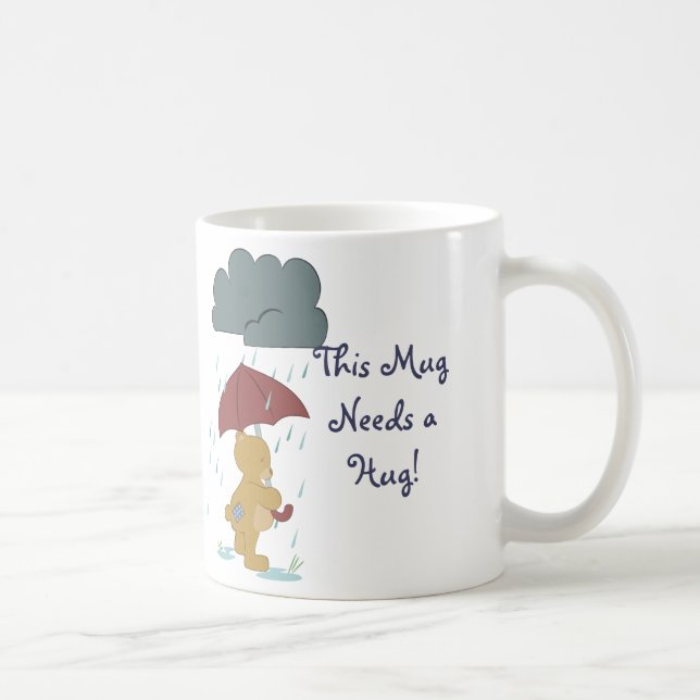 Caneca De Café Mug de Urso do Dia Mau (Direita)
