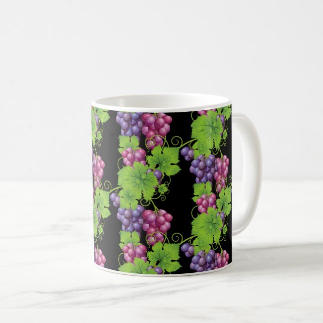 Caneca De Café Mug de Uva (Frente Esquerda)