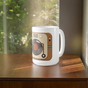 Caneca De Café Mug de Vinilo Turntable Retro