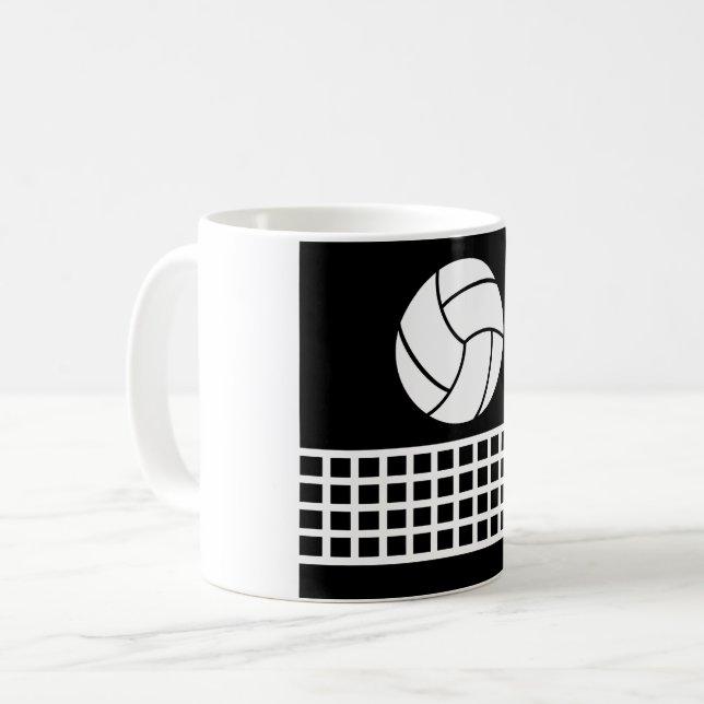 Caneca De Café Mug de Voleibol (Frente Esquerda)