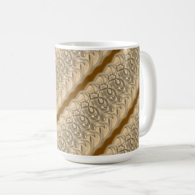 Caneca De Café Mug - Design de filigrana (Frente Esquerda)