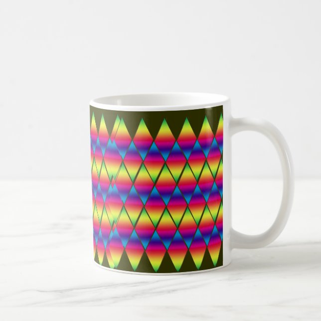 Caneca De Café Mug - Diamantes do Arco-íris (Direita)