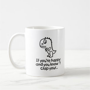 Caneca De Café Mug Dinossauro Cento