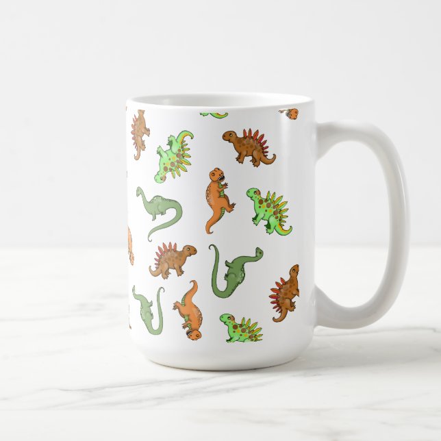 Caneca De Café Mug Dinossauro Cento (Direita)