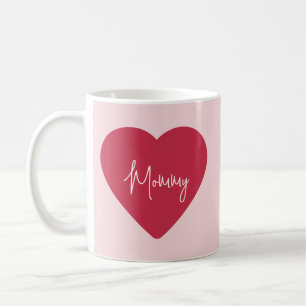 Caneca De Café Mug do dia da mãe personalizado - Cor-de-rosa maci