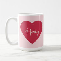 Mug do dia da mãe personalizado - Cor-de-rosa maci