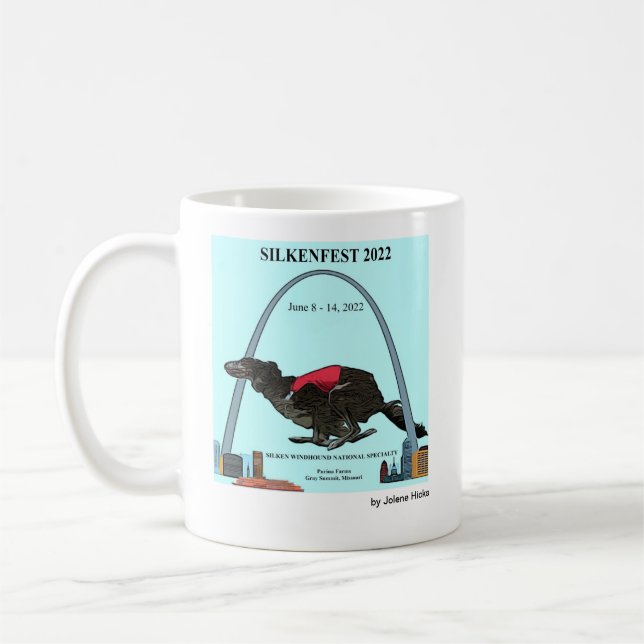 Caneca De Café Mug do logotipo Silkenfest 2022 (Esquerda)