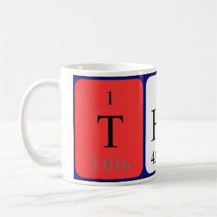 Caneca De Café Mug do nome da mesa periódica