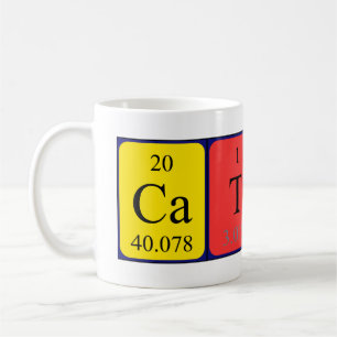 Caneca De Café Mug do nome da mesa periódica Cathy
