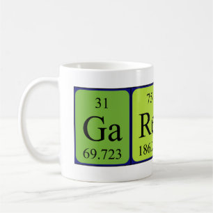 Caneca De Café Mug do nome da mesa periódica da areth