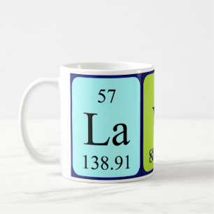 Caneca De Café Mug do nome da mesa periódica da camada