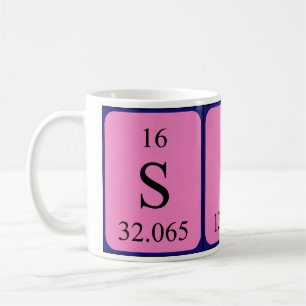 Caneca De Café Mug do nome da mesa periódica da Sita