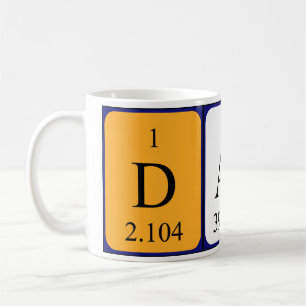 Caneca De Café Mug do nome da mesa periódica Darla