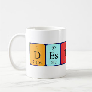 Caneca De Café Mug do nome da mesa periódica de destino