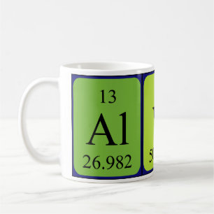 Caneca De Café Mug do nome da mesa periódica do Alvin