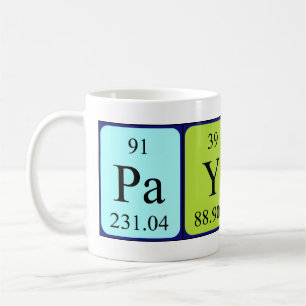 Caneca De Café Mug do nome da mesa periódica do Payten